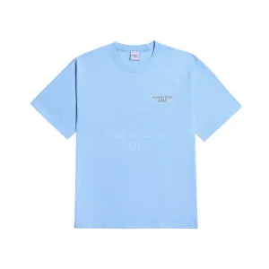 acmé de la vie (ADLV) Glossy Basic Logo Short Sleeve T-Shirt 2 Sky Blue