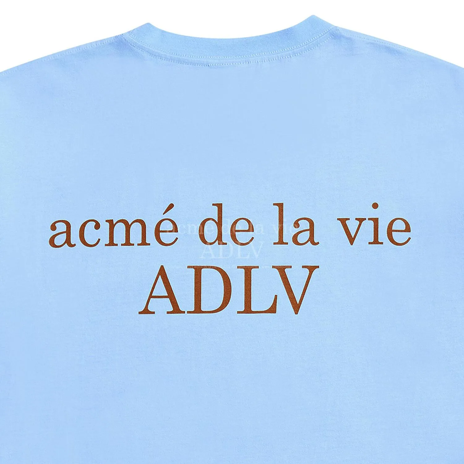 acmé de la vie (ADLV) Glossy Basic Logo Short Sleeve T-Shirt 2 Sky Blue