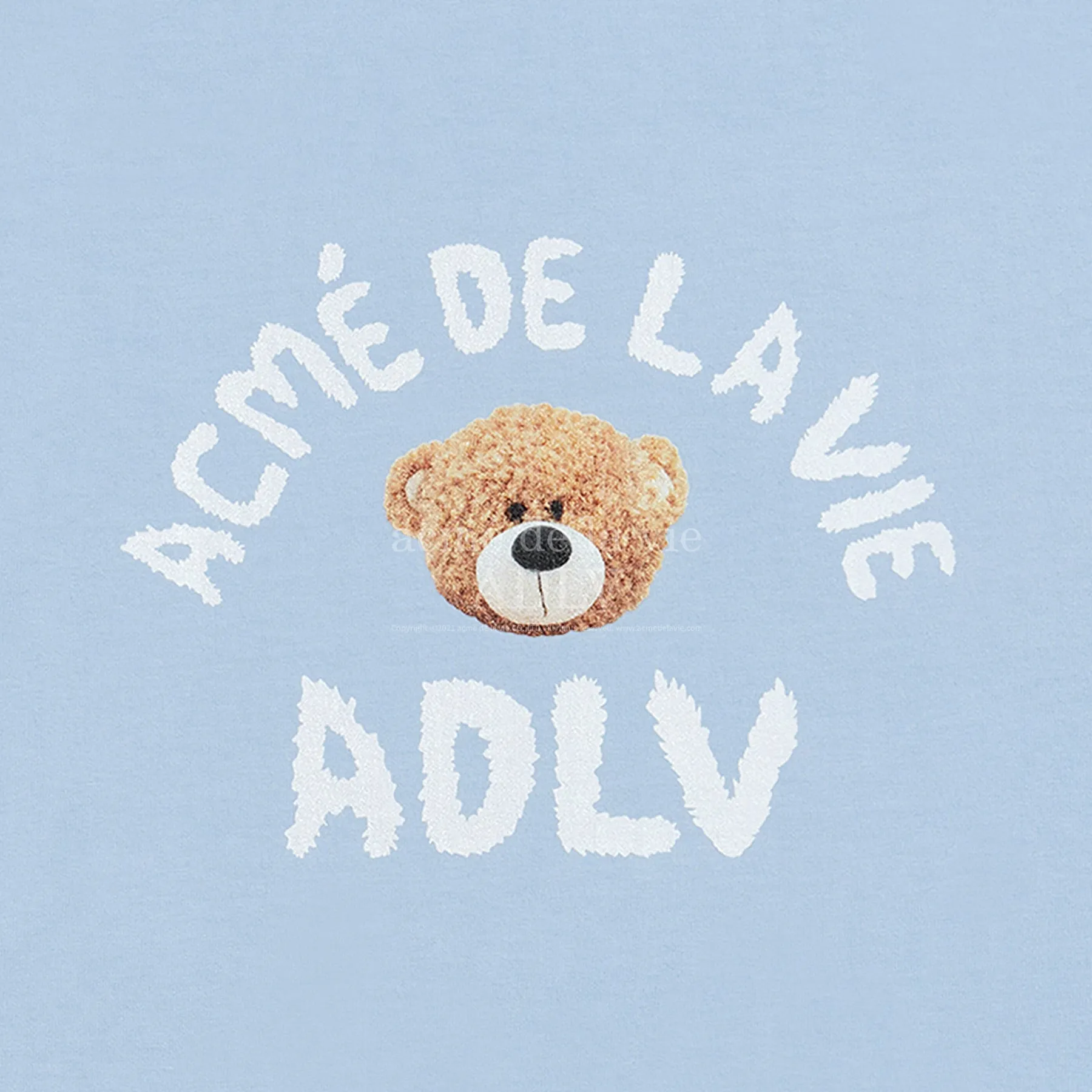 acmé de la vie (ADLV) Teddy Bear (Bear Doll) Short Sleeve T-Shirt Skyblue