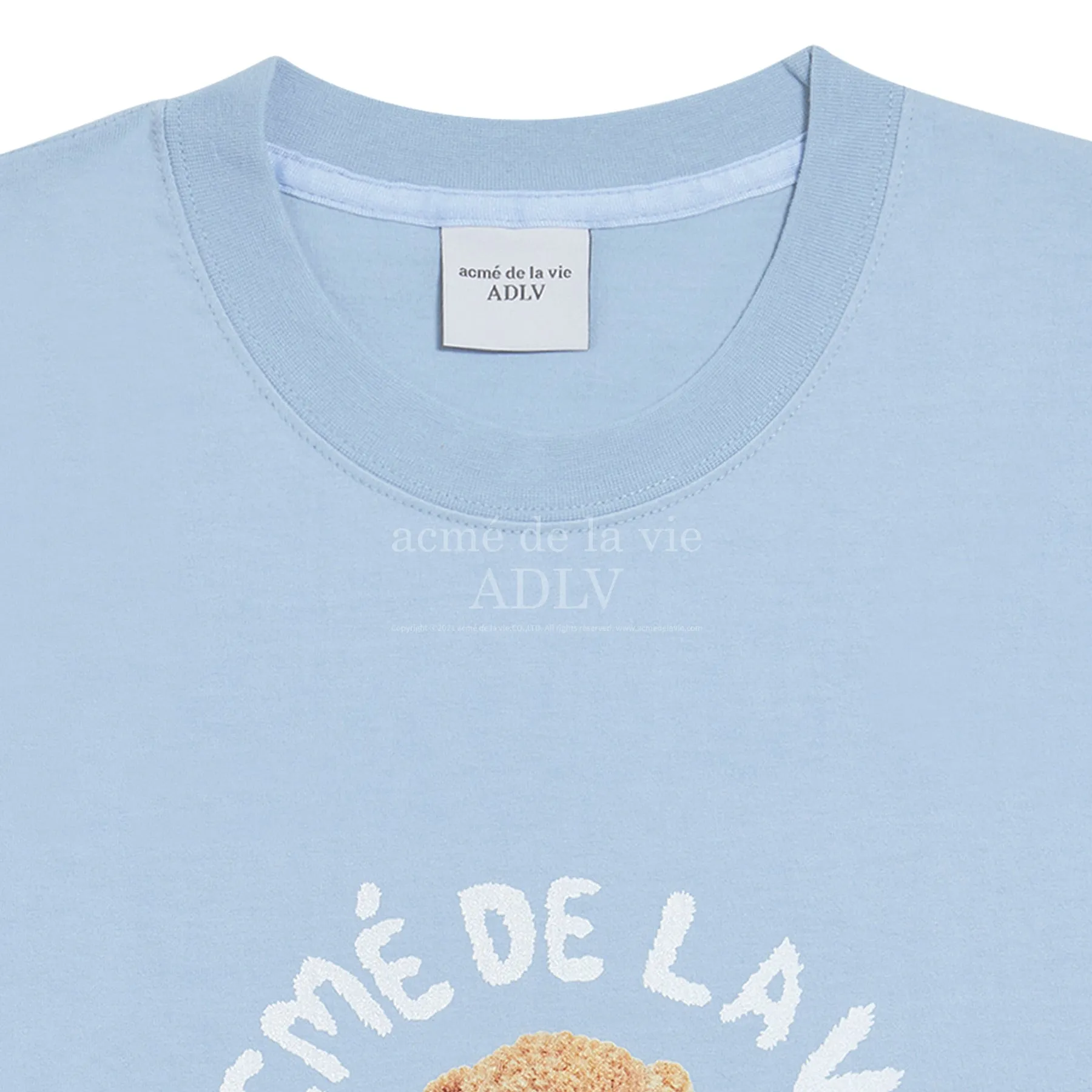 acmé de la vie (ADLV) Teddy Bear (Bear Doll) Short Sleeve T-Shirt Skyblue