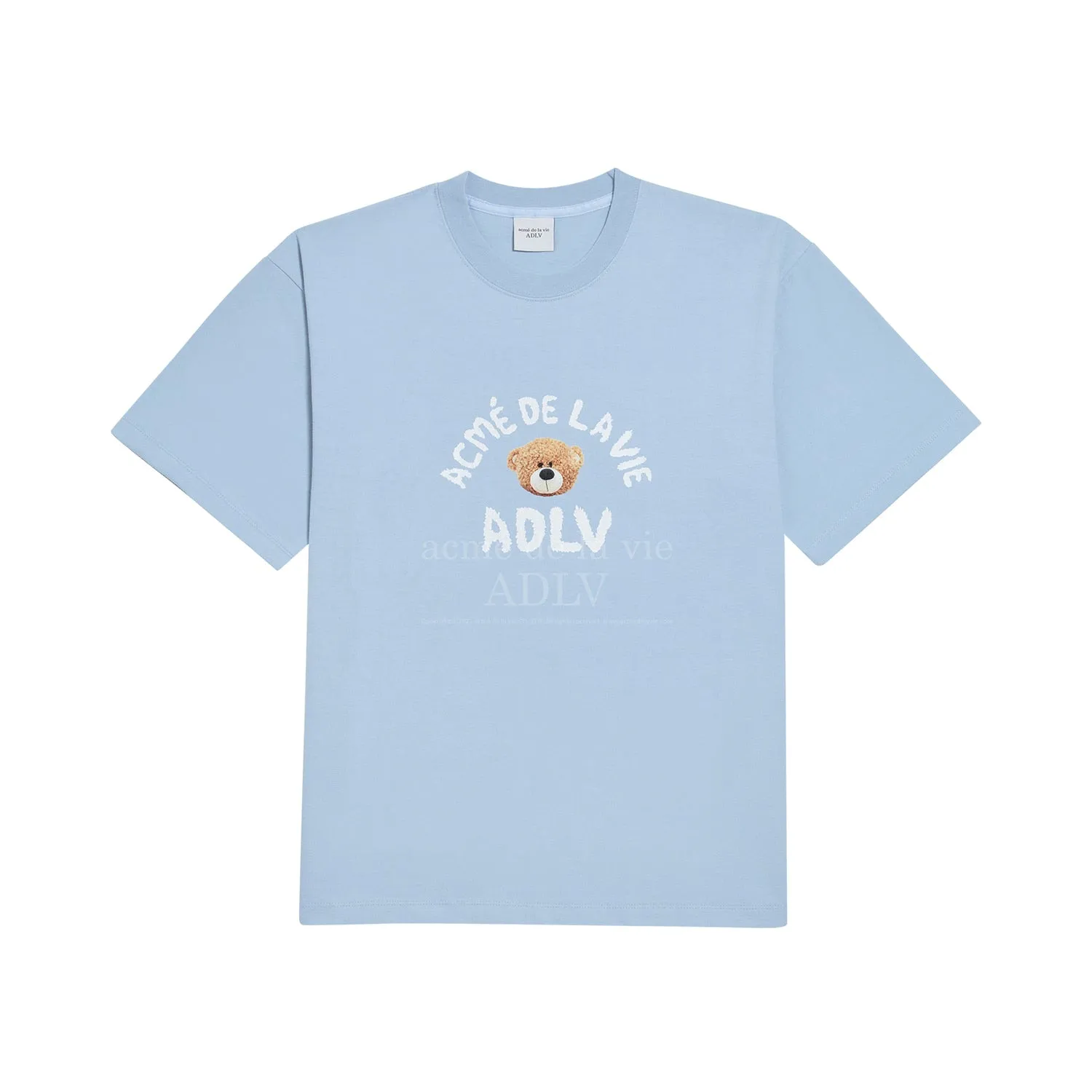 acmé de la vie (ADLV) Teddy Bear (Bear Doll) Short Sleeve T-Shirt Skyblue