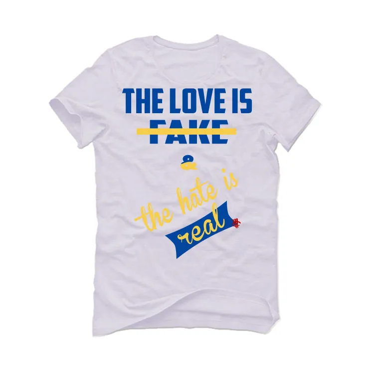 Air Jordan 1 High OG WMNS “Reverse Laney” White T-Shirt (Love is Fake)