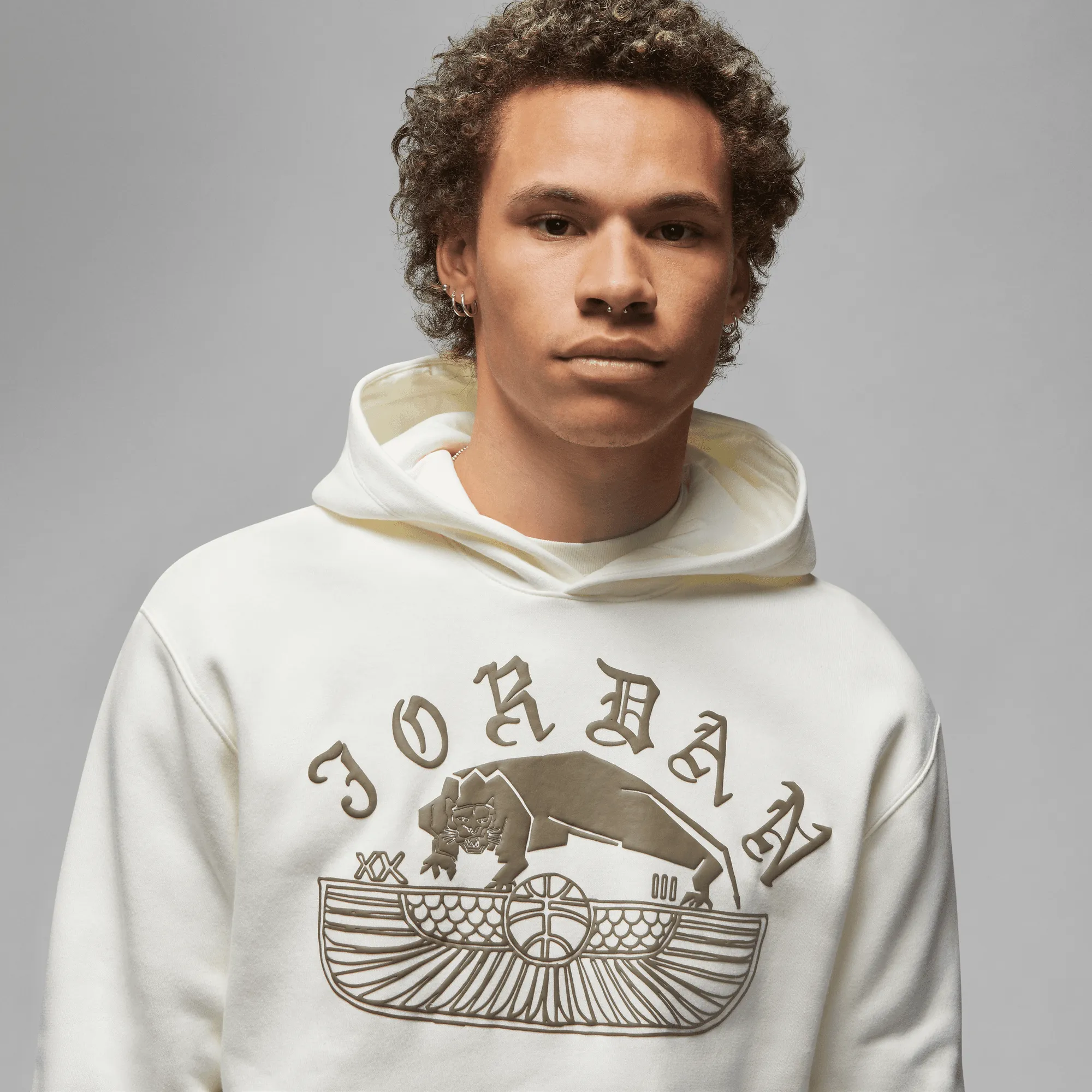 Air Jordan Mens Artist Series Pullover Hoodie by Umar Rashid