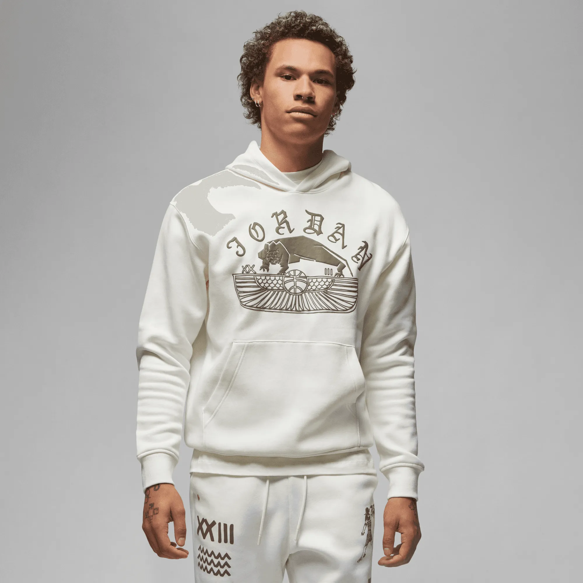 Air Jordan Mens Artist Series Pullover Hoodie by Umar Rashid