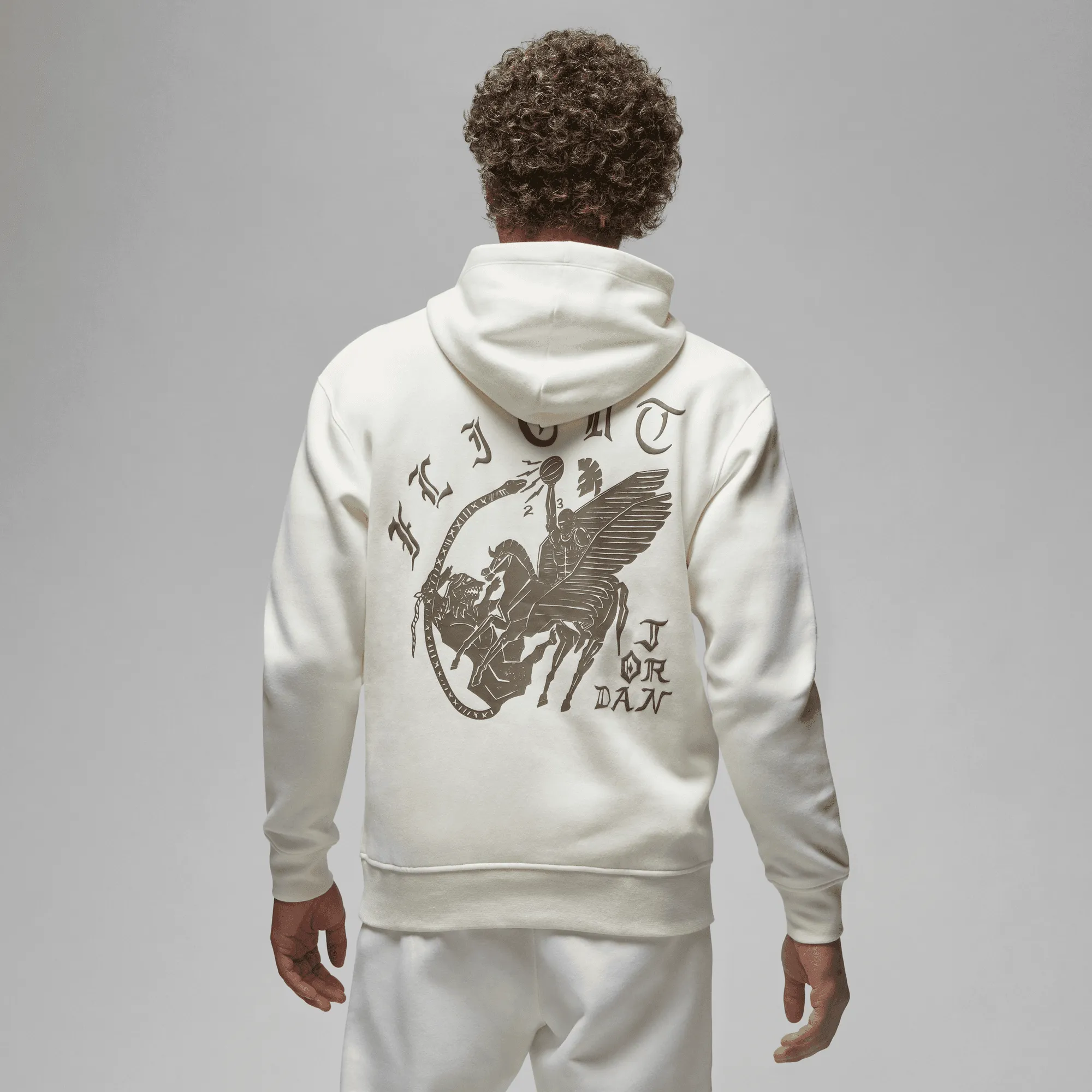 Air Jordan Mens Artist Series Pullover Hoodie by Umar Rashid