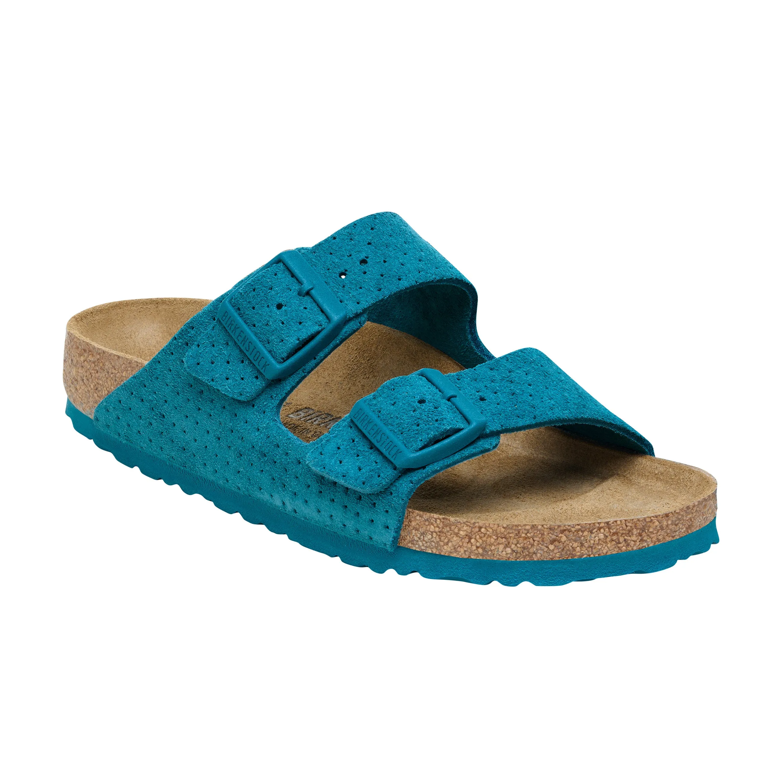 Arizona Deep Turquoise Embossed Suede Leather