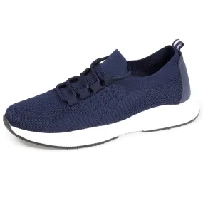 Baskets Confort Femme Slip-on à lacets Marine