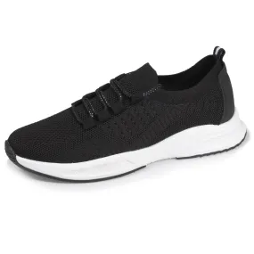 Baskets Confort Femme Slip-on à lacets Noir