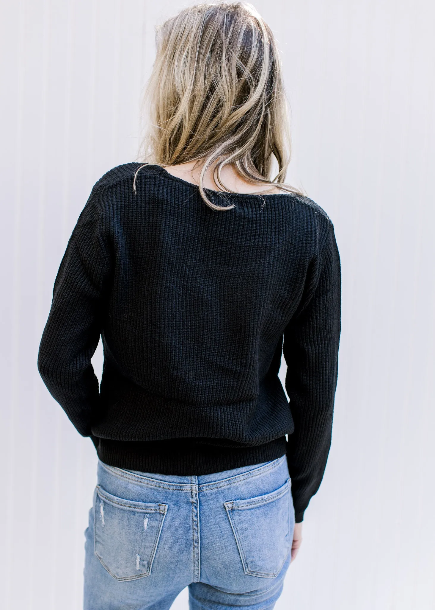 Black Ribbed Top