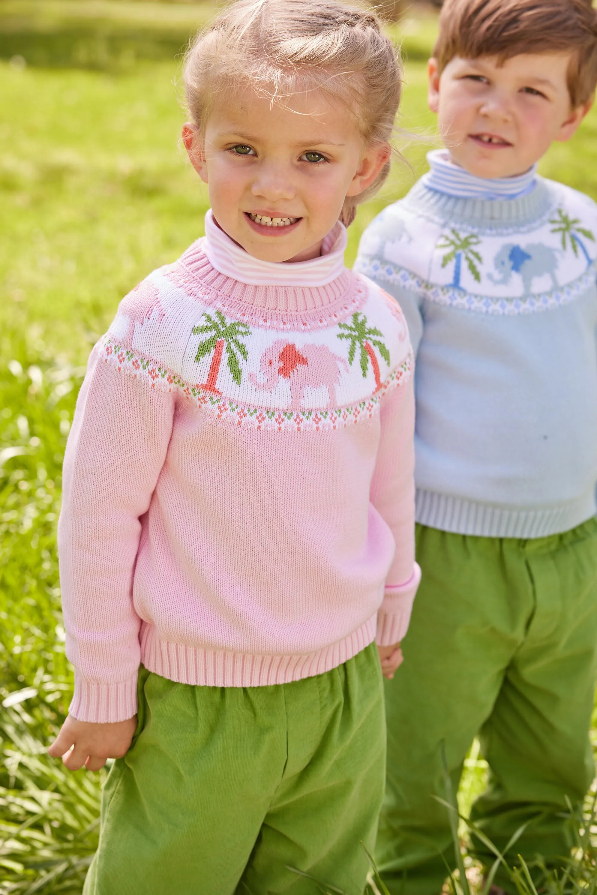 Boy Elephant Fair Isle Sweater