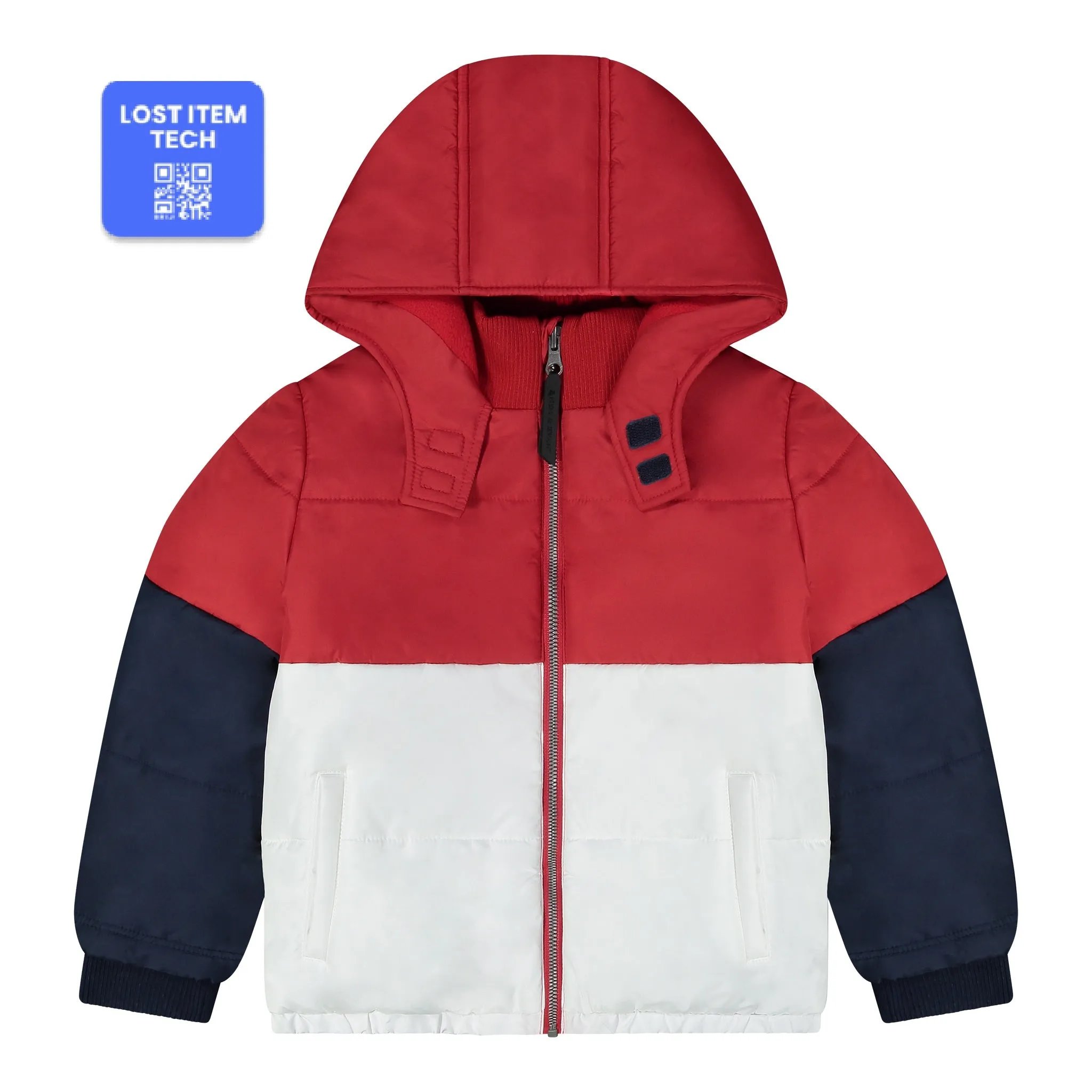 Boys Colorblocked Puffer Jacket