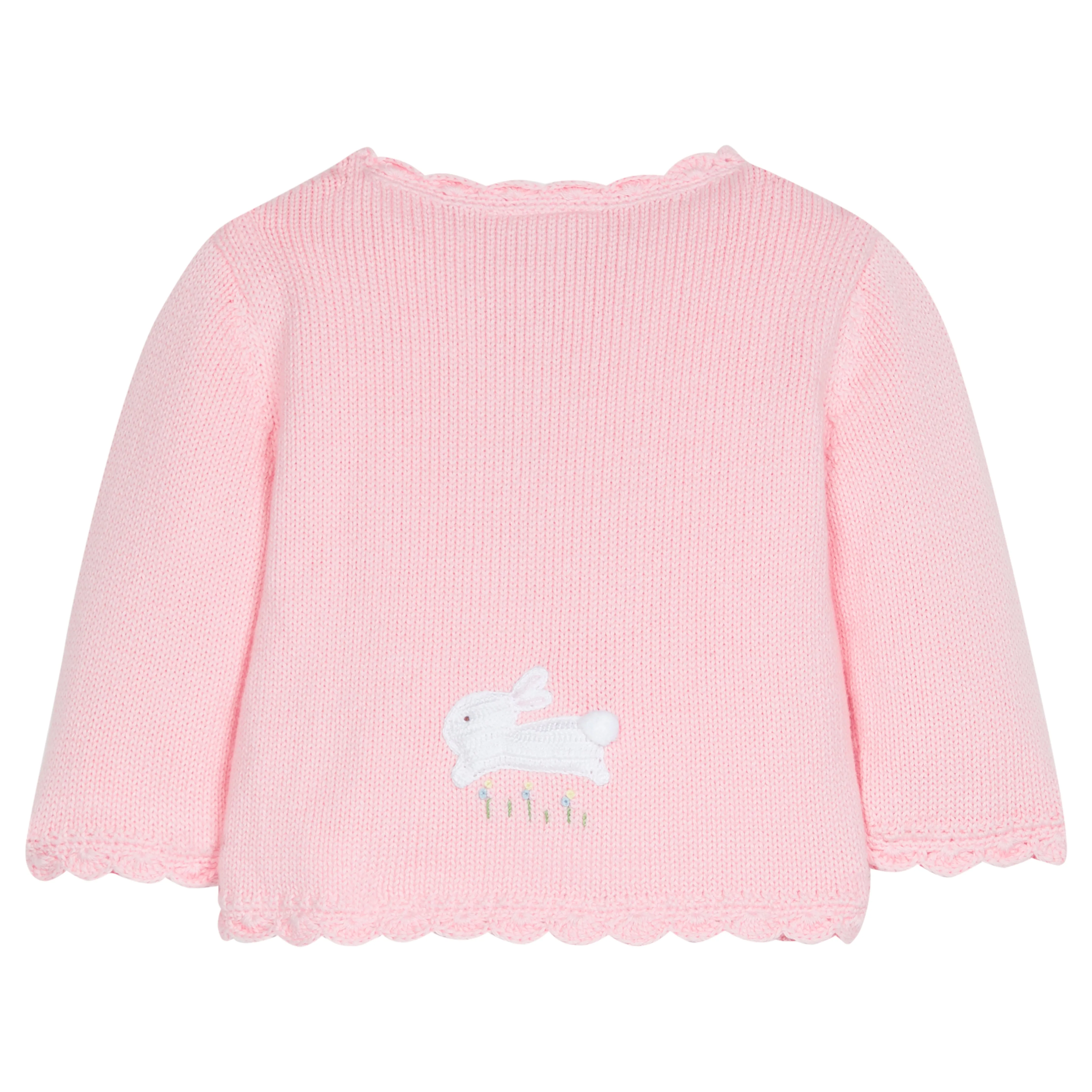 Crochet Sweater - Pink Bunny