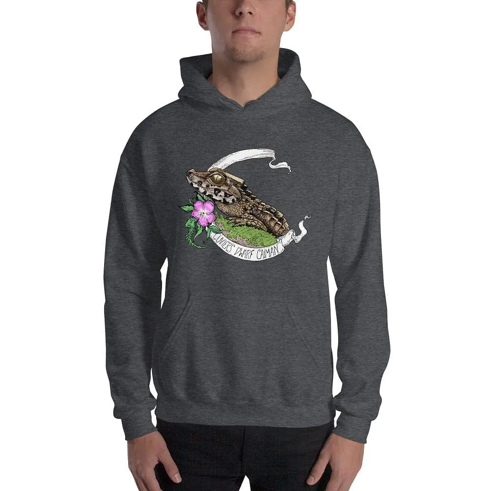 Cuviers Dwarf Caiman Hoodie, Lizard Reptile Gift Pullover