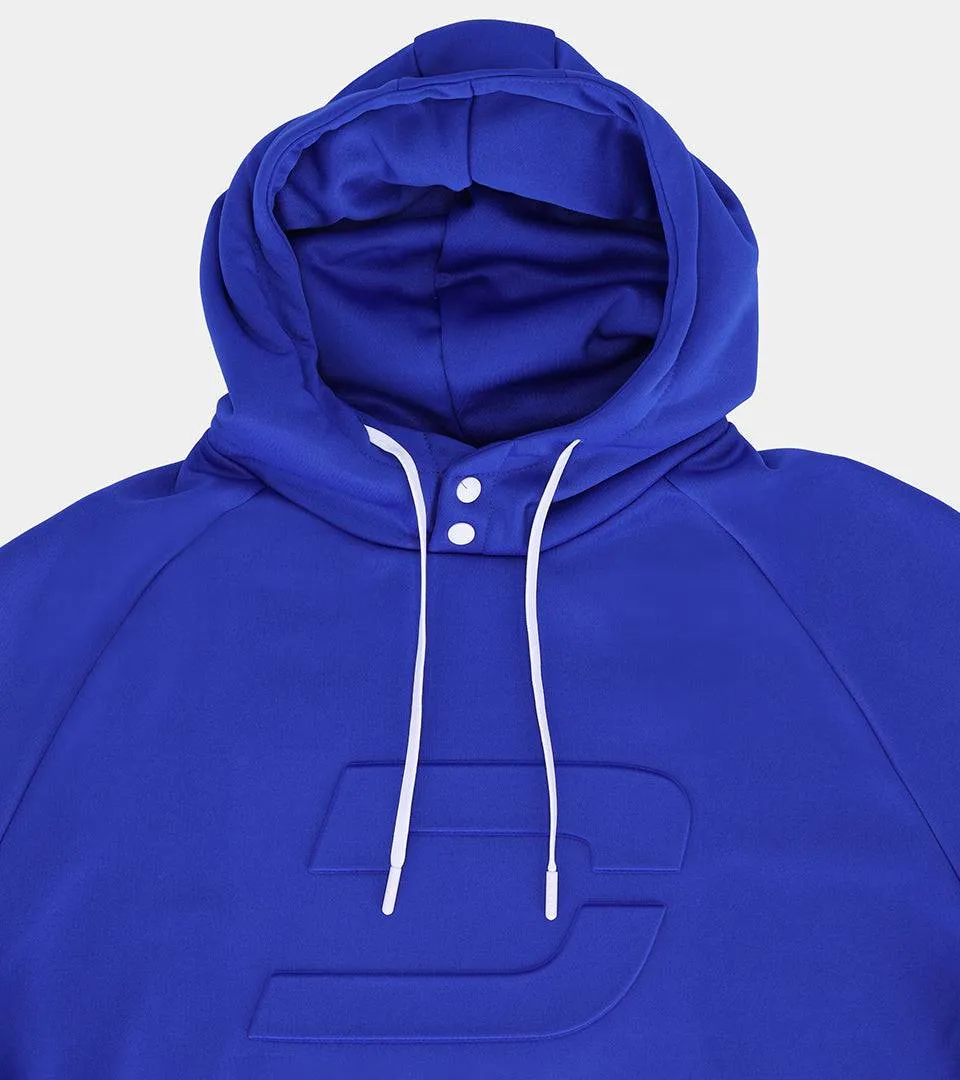 EMBOSSED HOODIE - BLUE