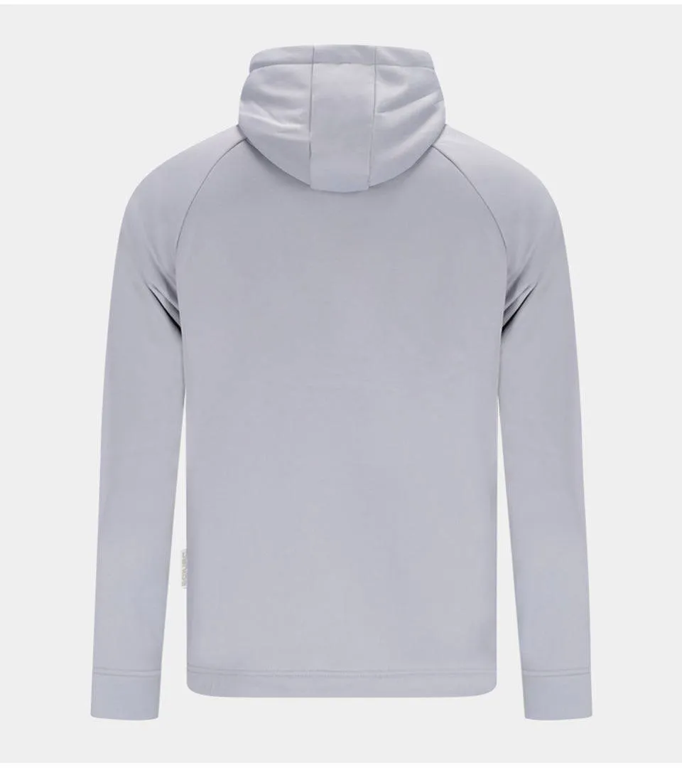 EMBOSSED HOODIE - GREY