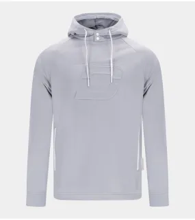 EMBOSSED HOODIE - GREY