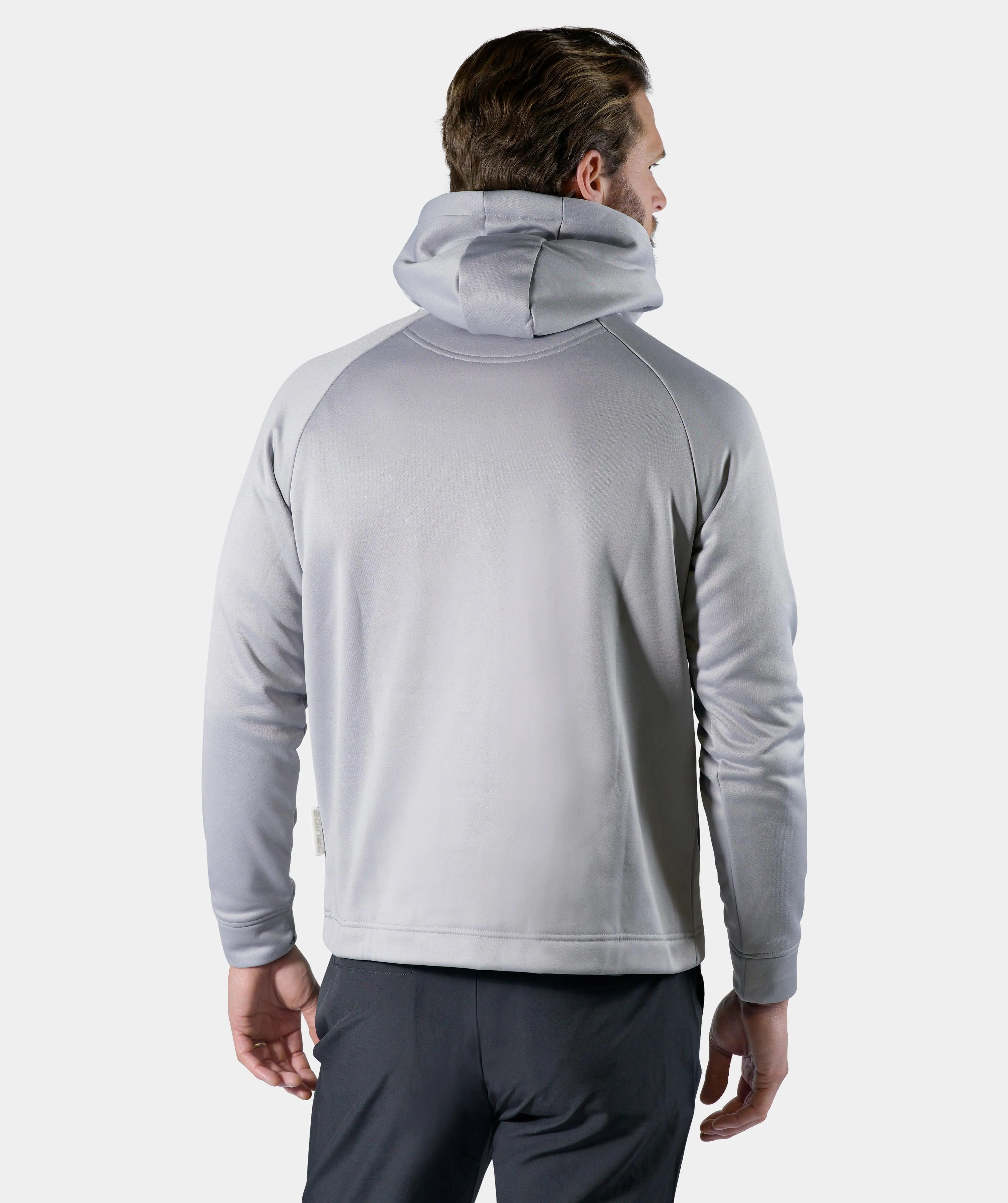 EMBOSSED HOODIE - GREY