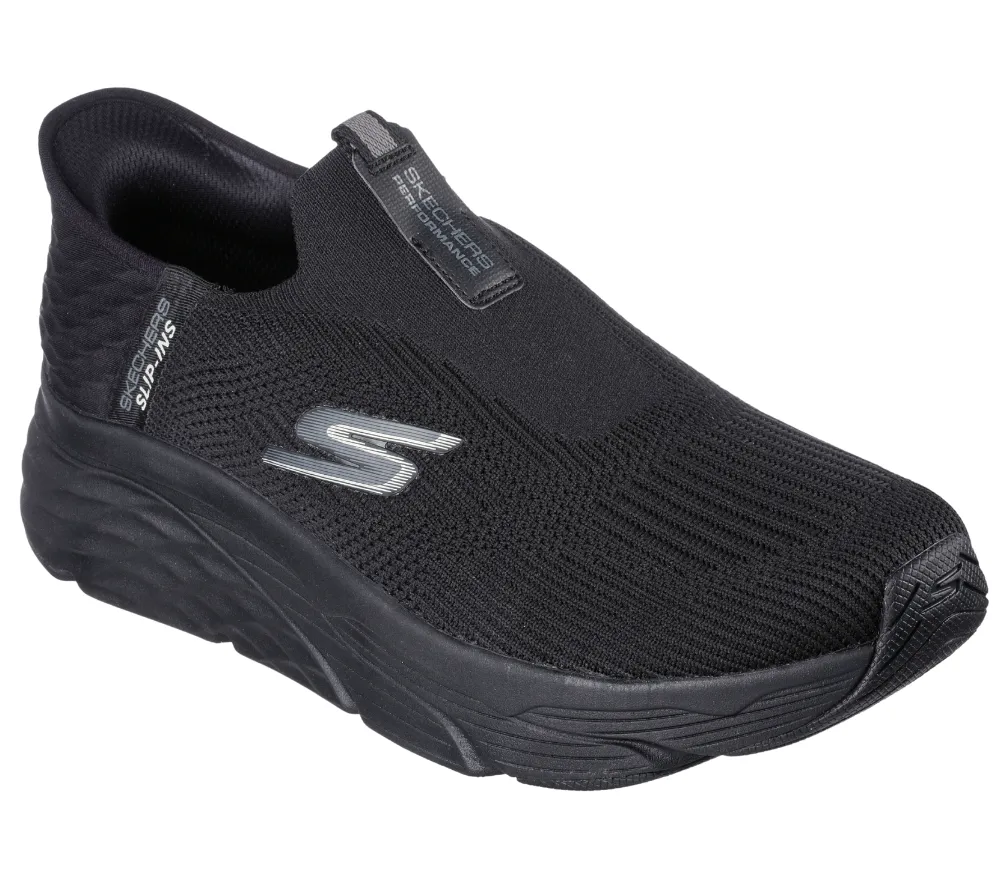 Espadrile sport, barbati, SKECHERS MAX CUSHIONING ELITE ADVANTAGEOUS SLIP-INS, 220389-BBK negru, textil