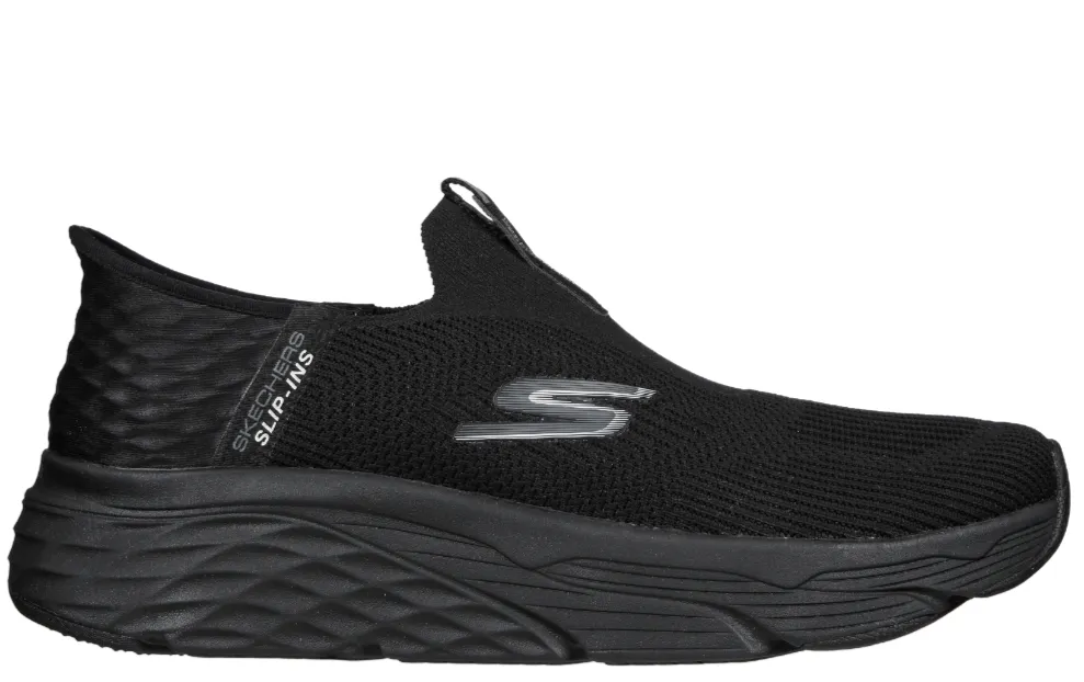 Espadrile sport, barbati, SKECHERS MAX CUSHIONING ELITE ADVANTAGEOUS SLIP-INS, 220389-BBK negru, textil