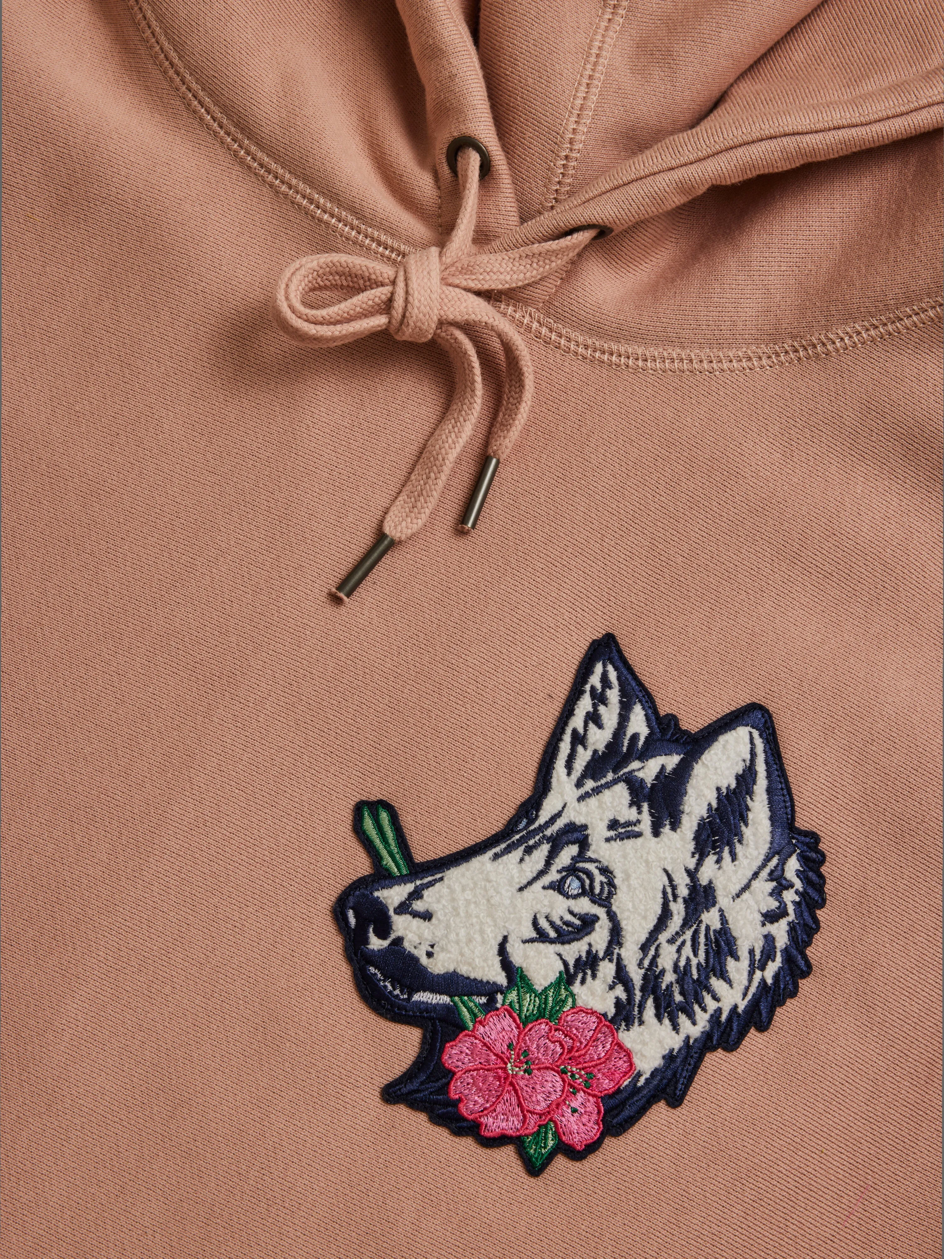 Wilderness-Inspired Fireside Hoodie - Garden of Wolves Design