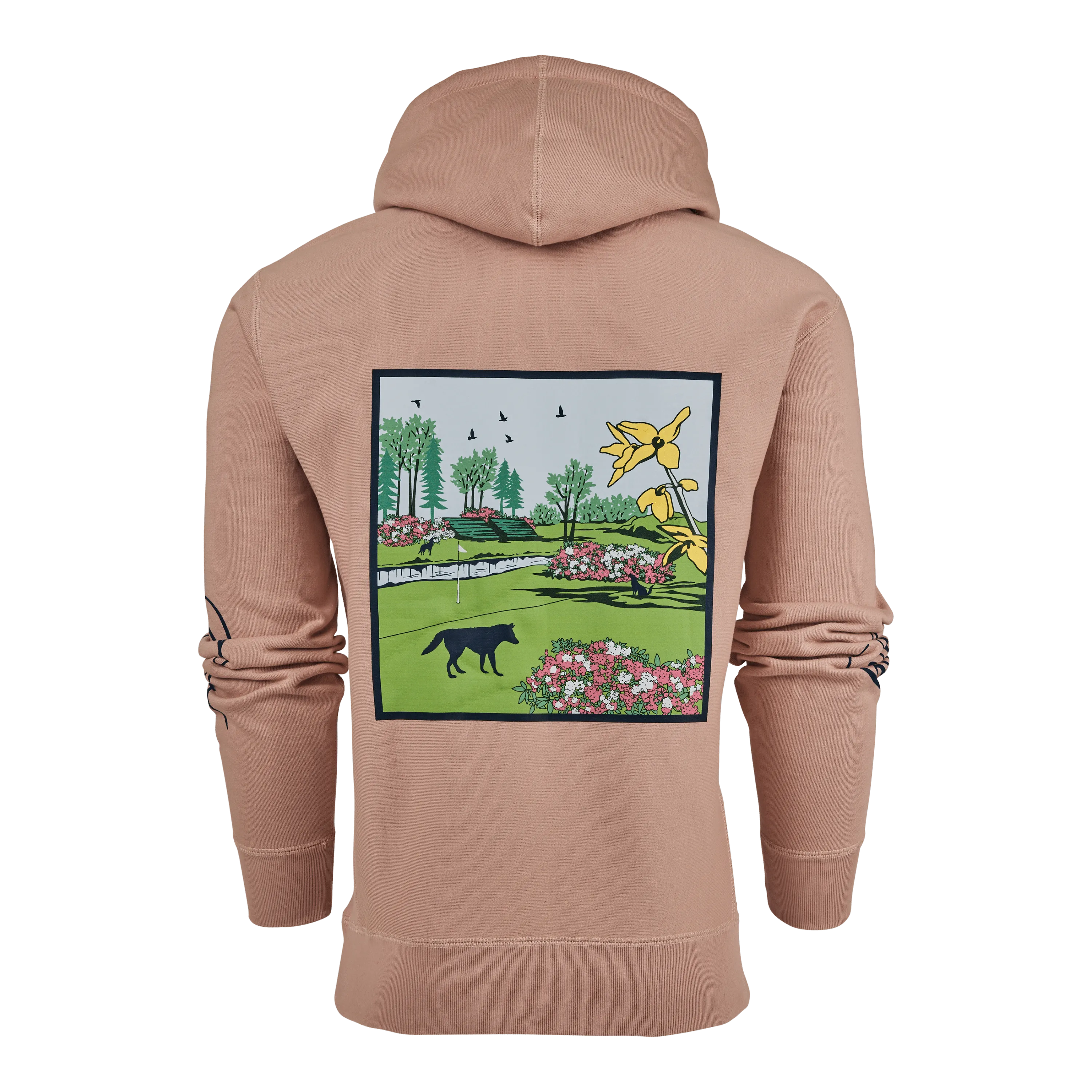 Wilderness-Inspired Fireside Hoodie - Garden of Wolves Design