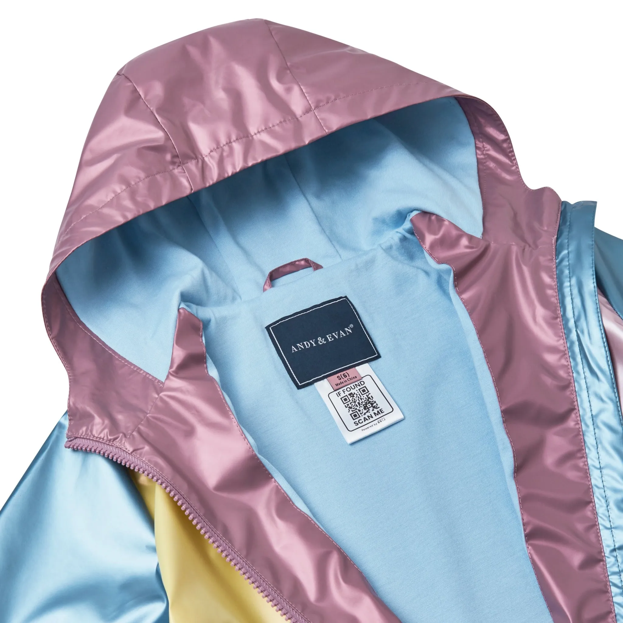 Girls Aqua Windbreaker