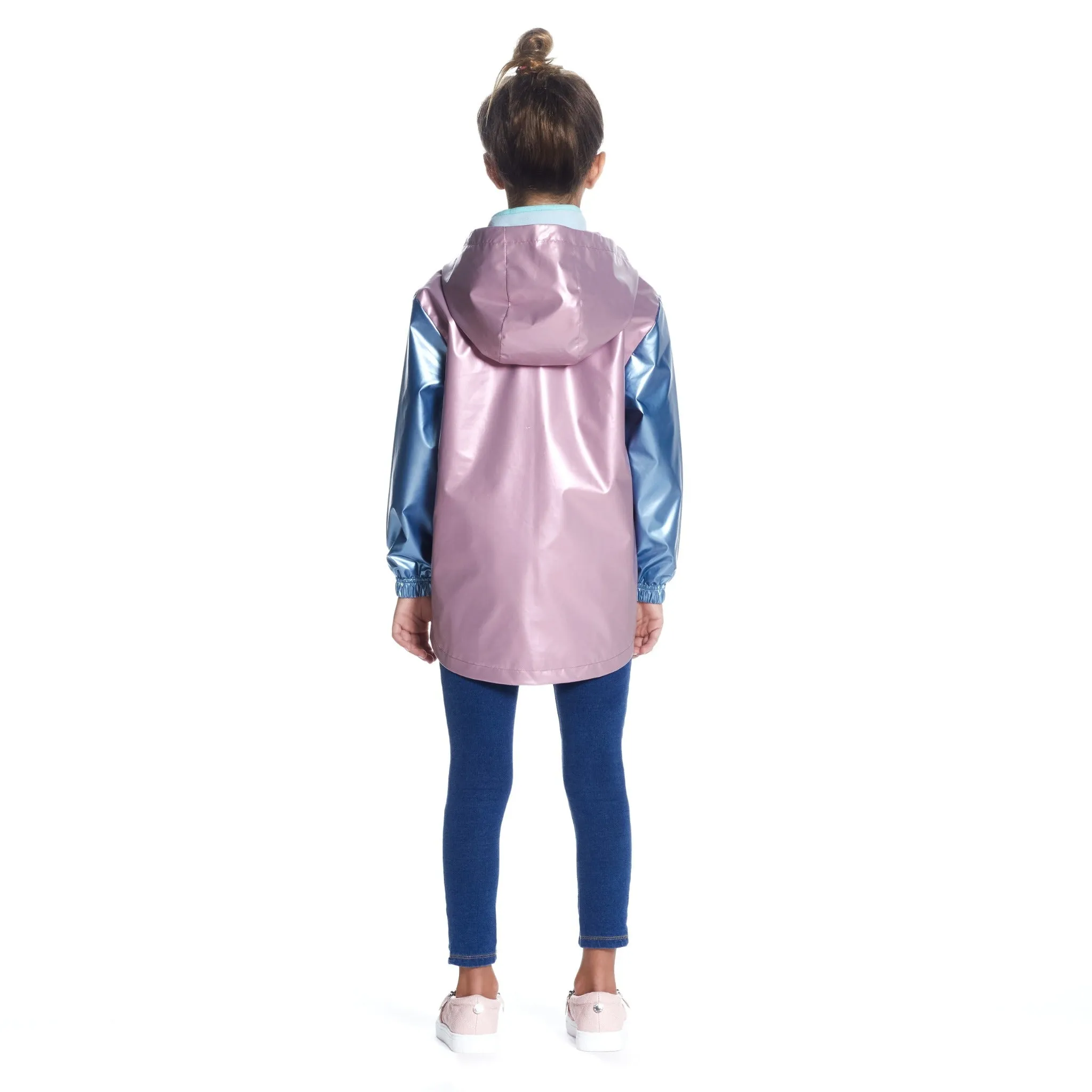 Girls Aqua Windbreaker