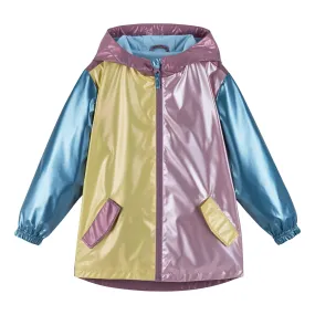 Girls Aqua Windbreaker