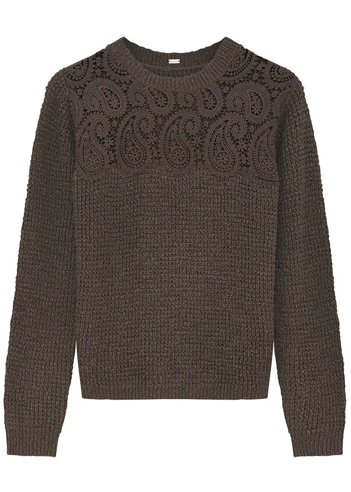 Gustav Jami knit with lace 51415 Sweater - Animal Fur