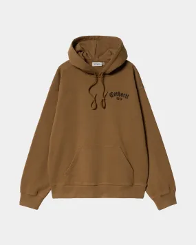 Hooded Onyx Script Sweatshirt | Hamilton Brown