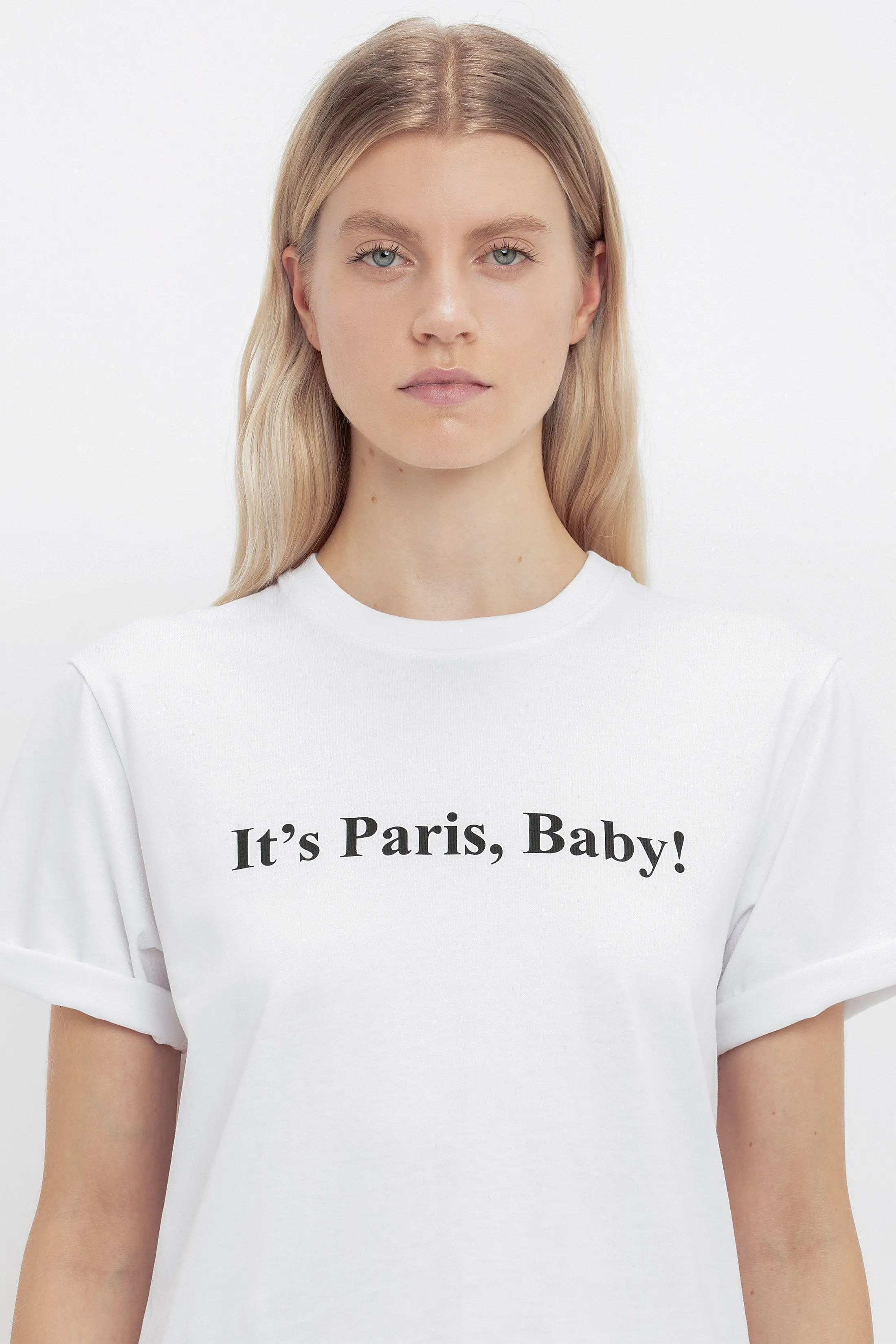 IT'S PARIS, BABY! T-shirt In white