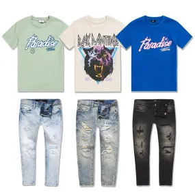 Kids 3x3 Graphic Tee & Denim Bundle