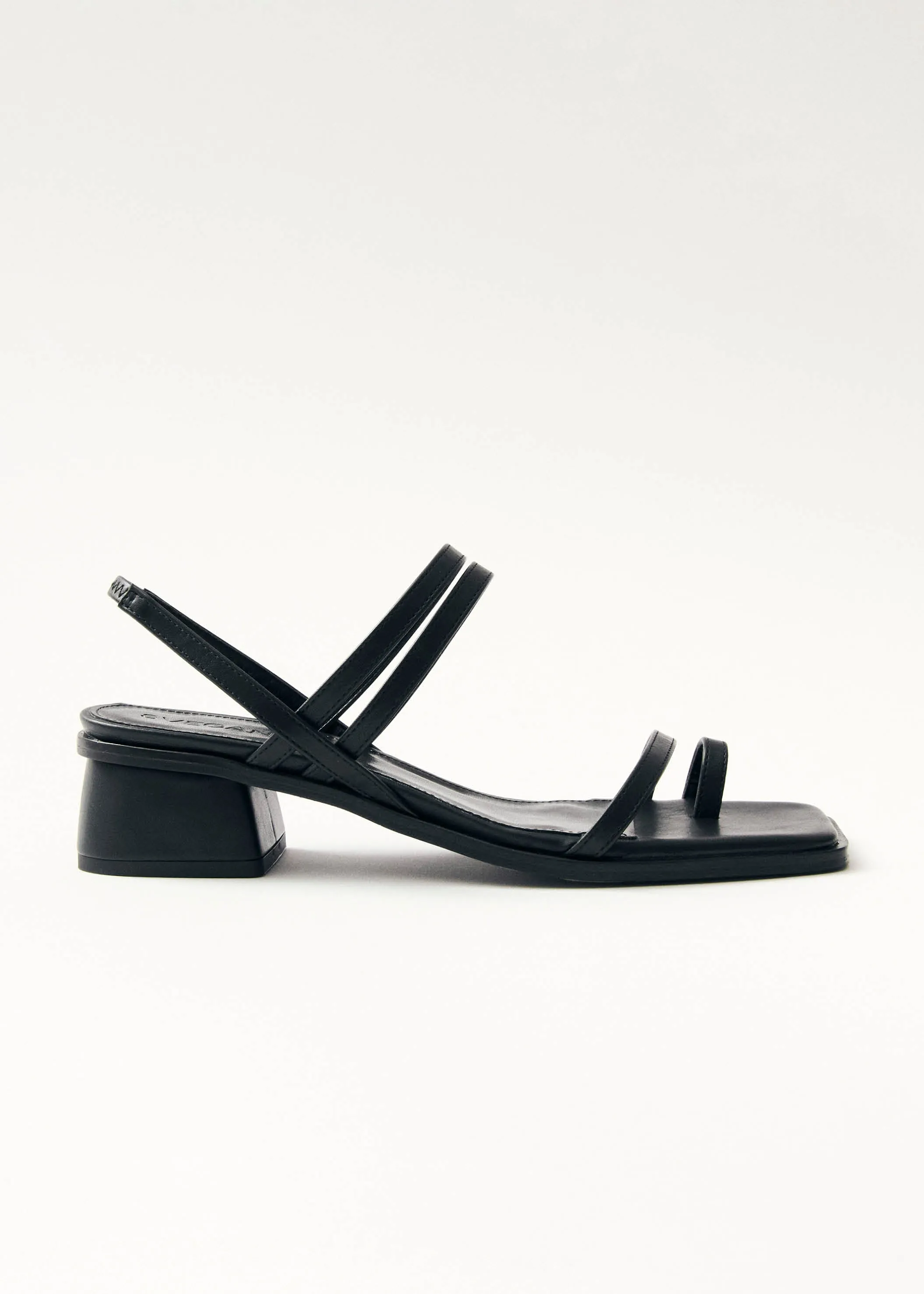 Marlowe Black Vegan Leather Sandals