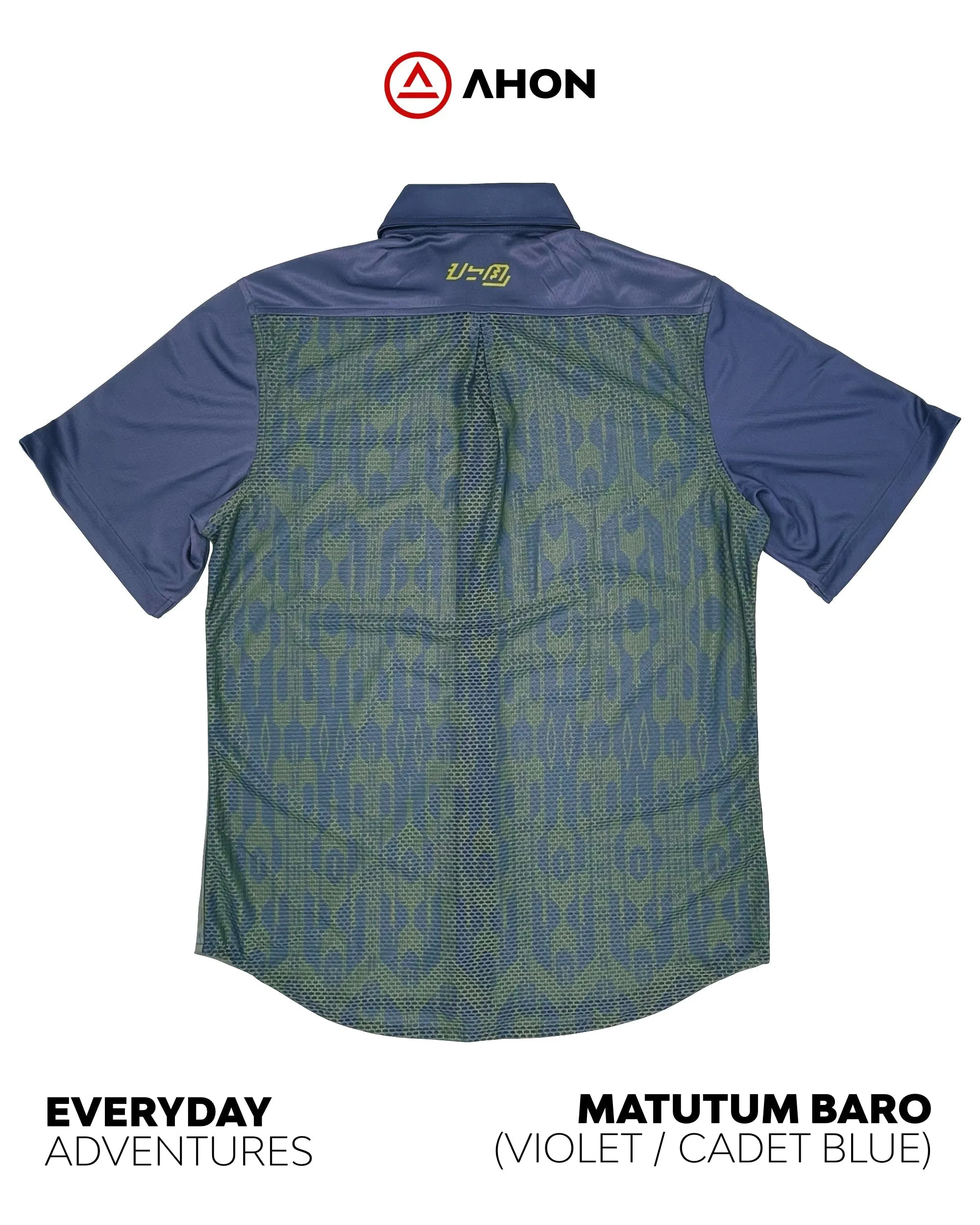 Matutum Baro button up shirt (violet)