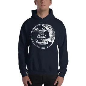 Monitors Make the Best of Friends Hoodie, Cute Reptile Gift Pullover