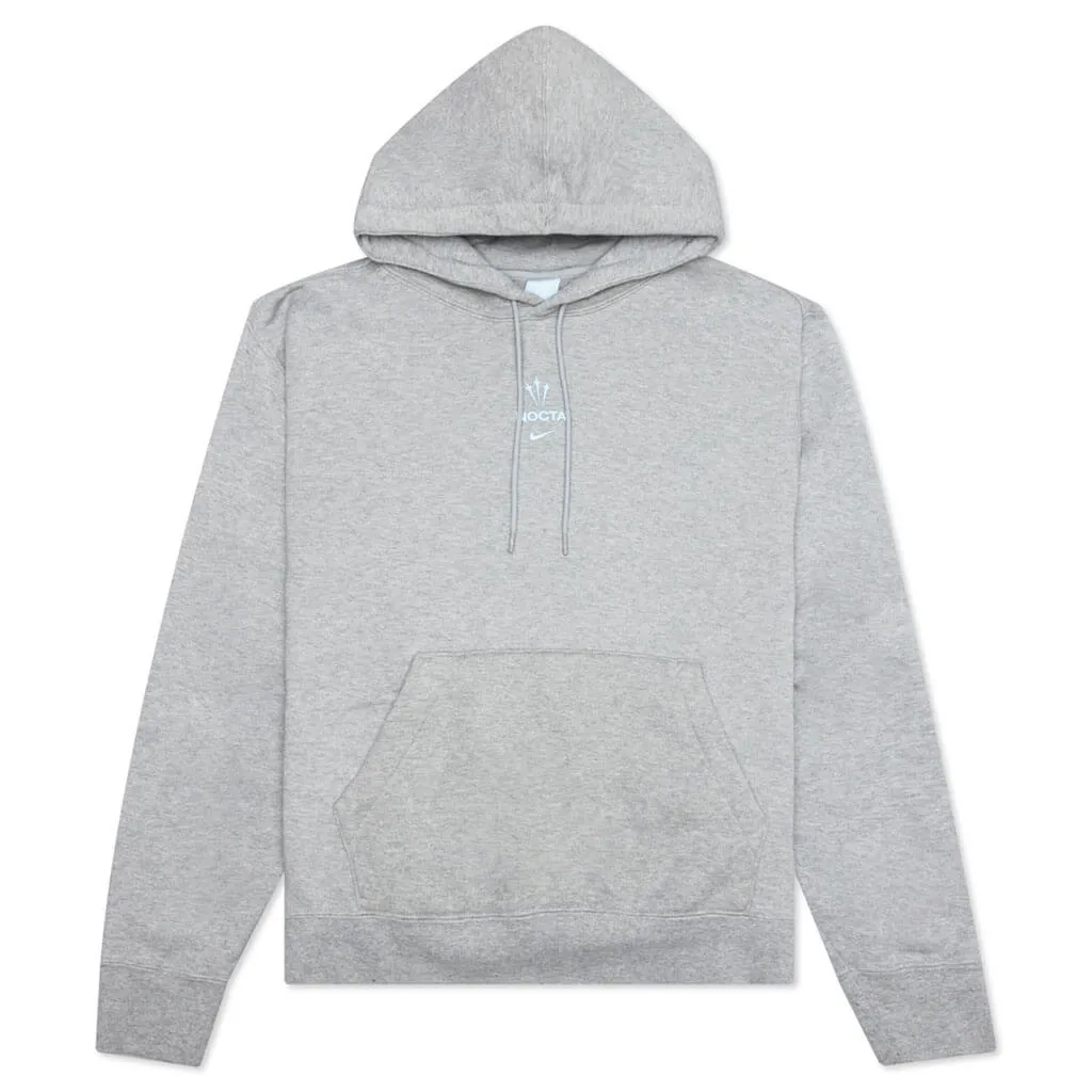 Nike x Nocta Basketball Hoodie - Dark Grey Heather/Cobalt Tint