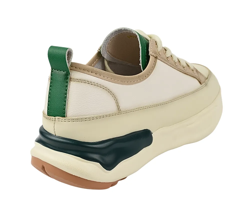 Pantofi casual, dama, FORMAZIONE, 180001-3 verde, piele naturala