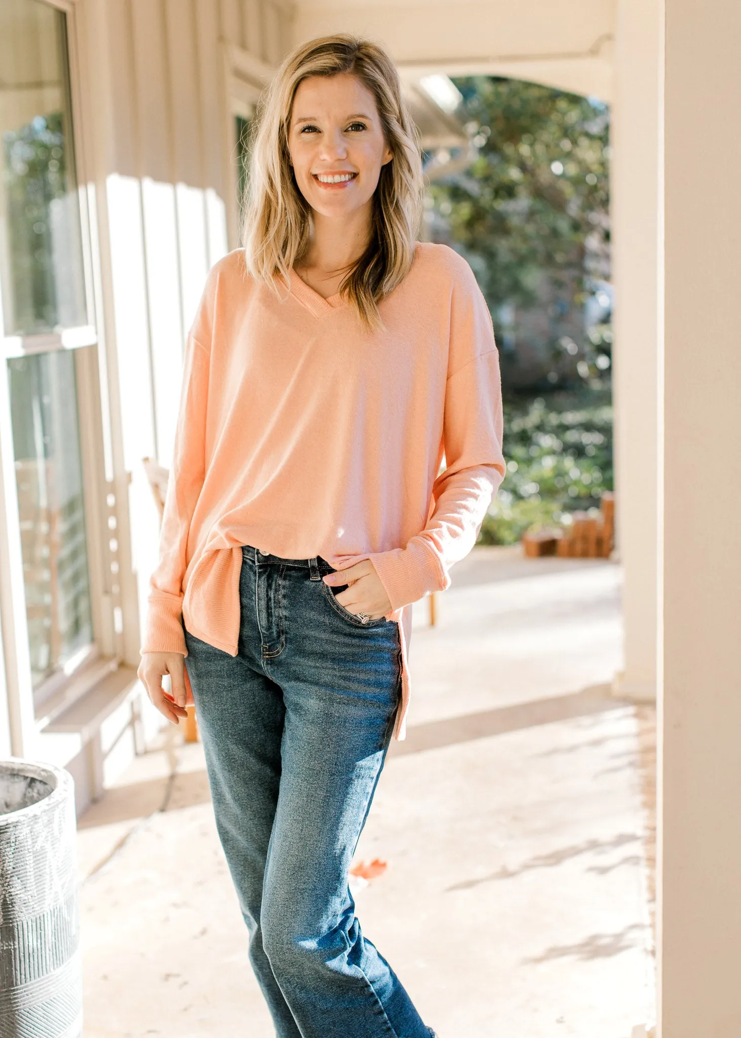 Peach Hue Sweater