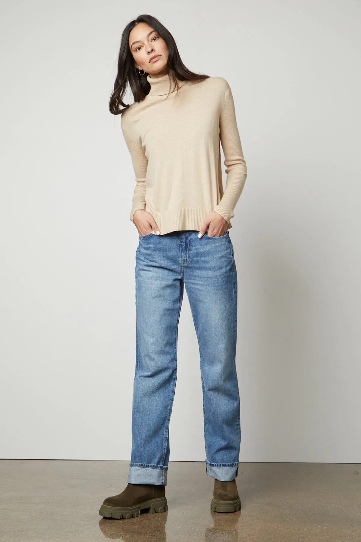 SALLY MOCK NECK SWEATER