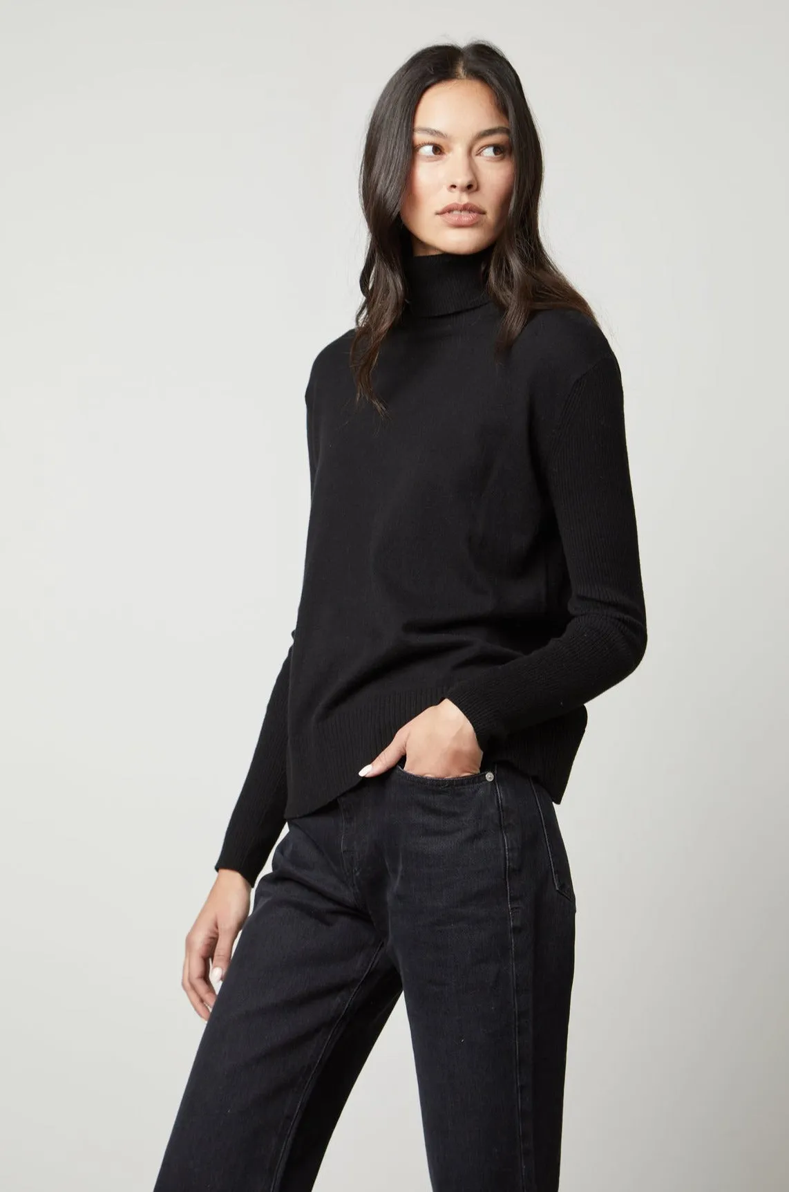 SALLY MOCK NECK SWEATER