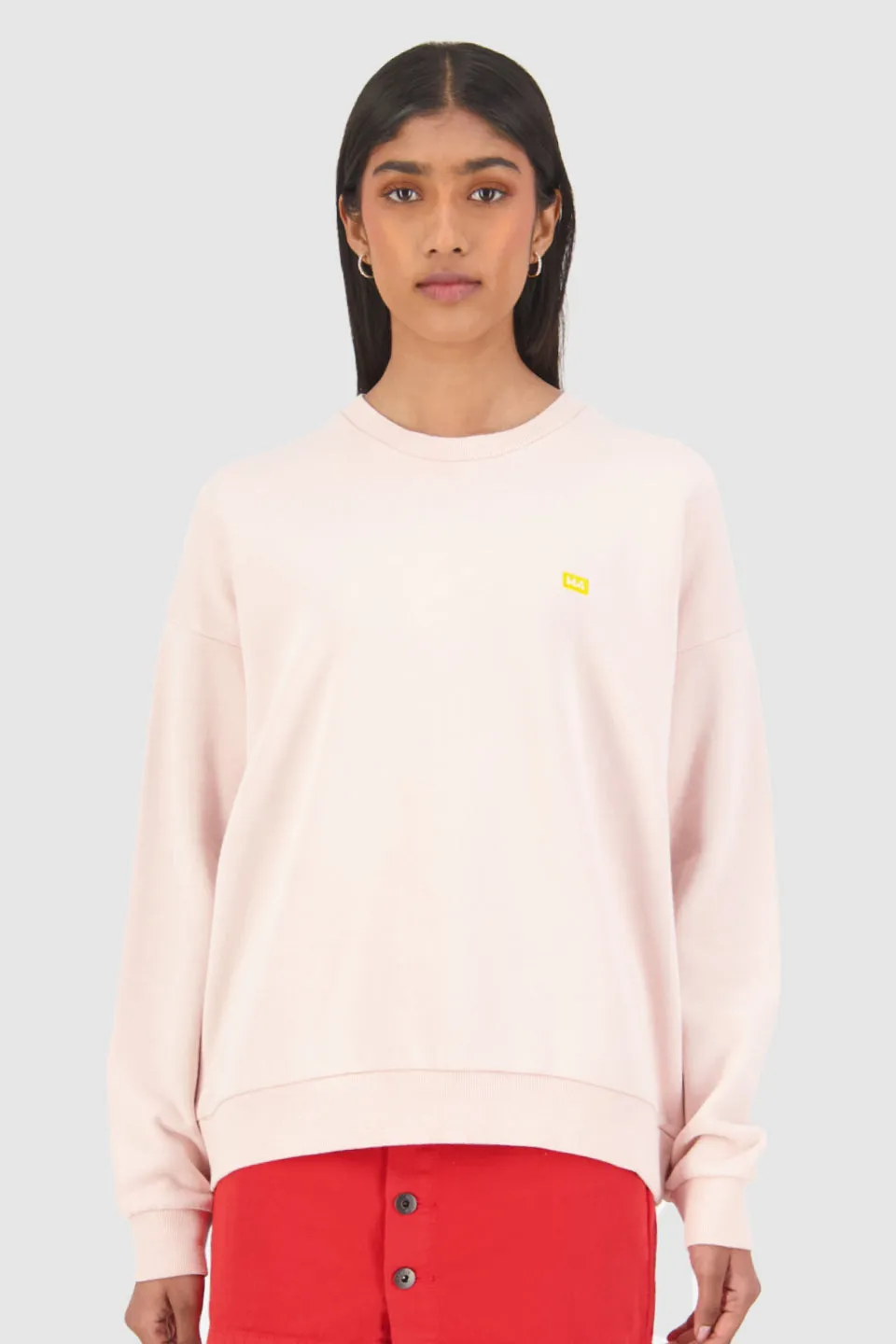 Slouch LS Gum Pink Crew