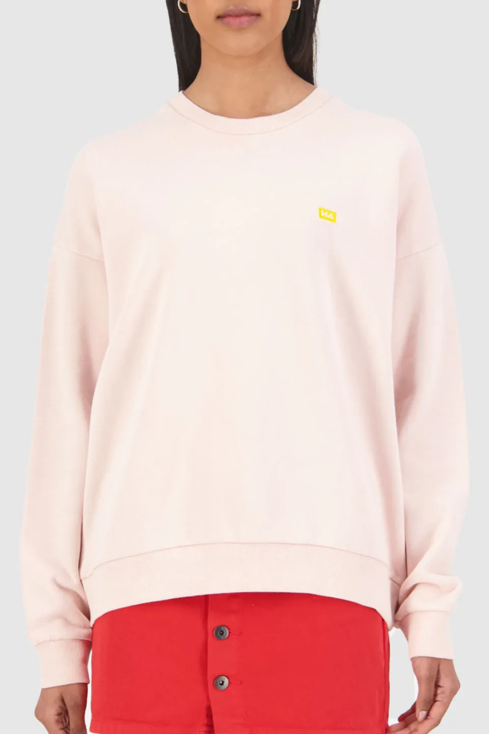 Slouch LS Gum Pink Crew