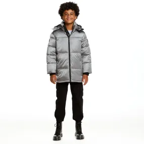 SPACEONE x Andy & Evan | Galactic Puffer Jacket | Moon Grey