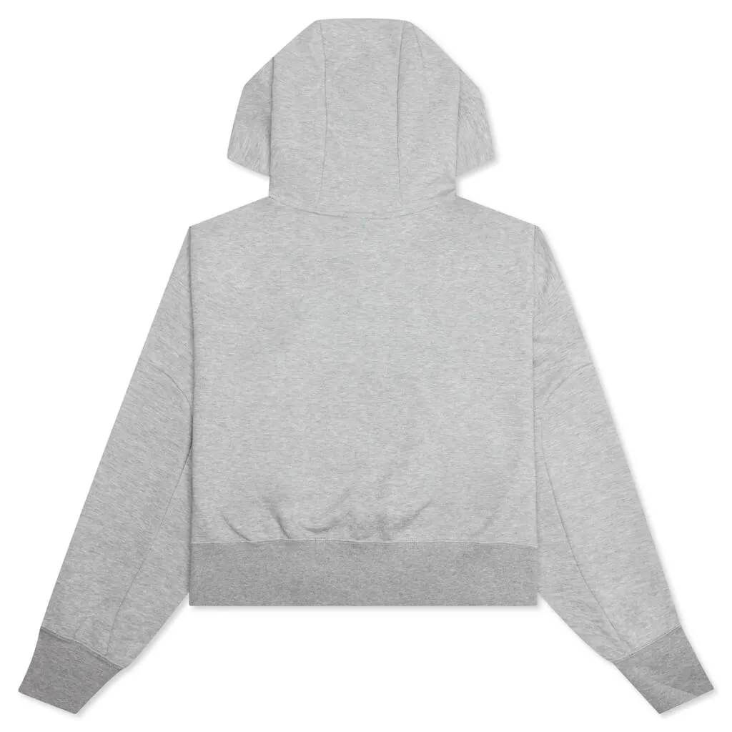 Sportswear Women's Tech Fleece Oversized Crop Hoodie - Dark Grey Heather/Black