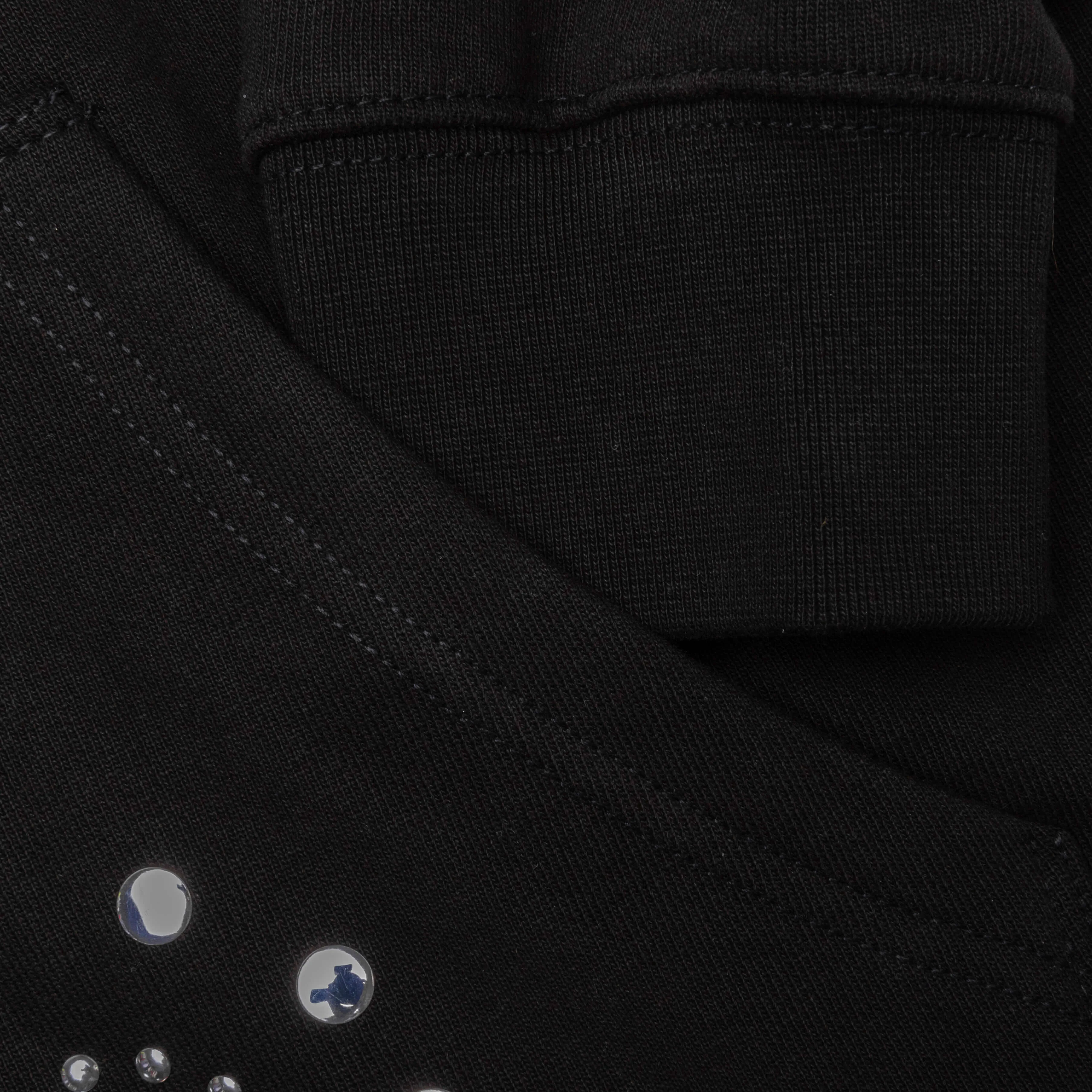 Studded Pullover Hoodie - Black