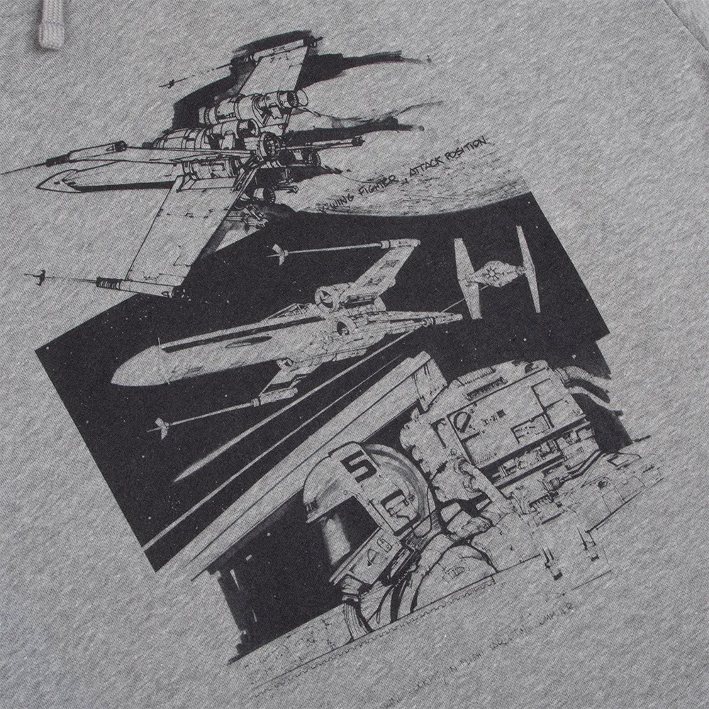 X-Wing Storyboard Collage Hoodie